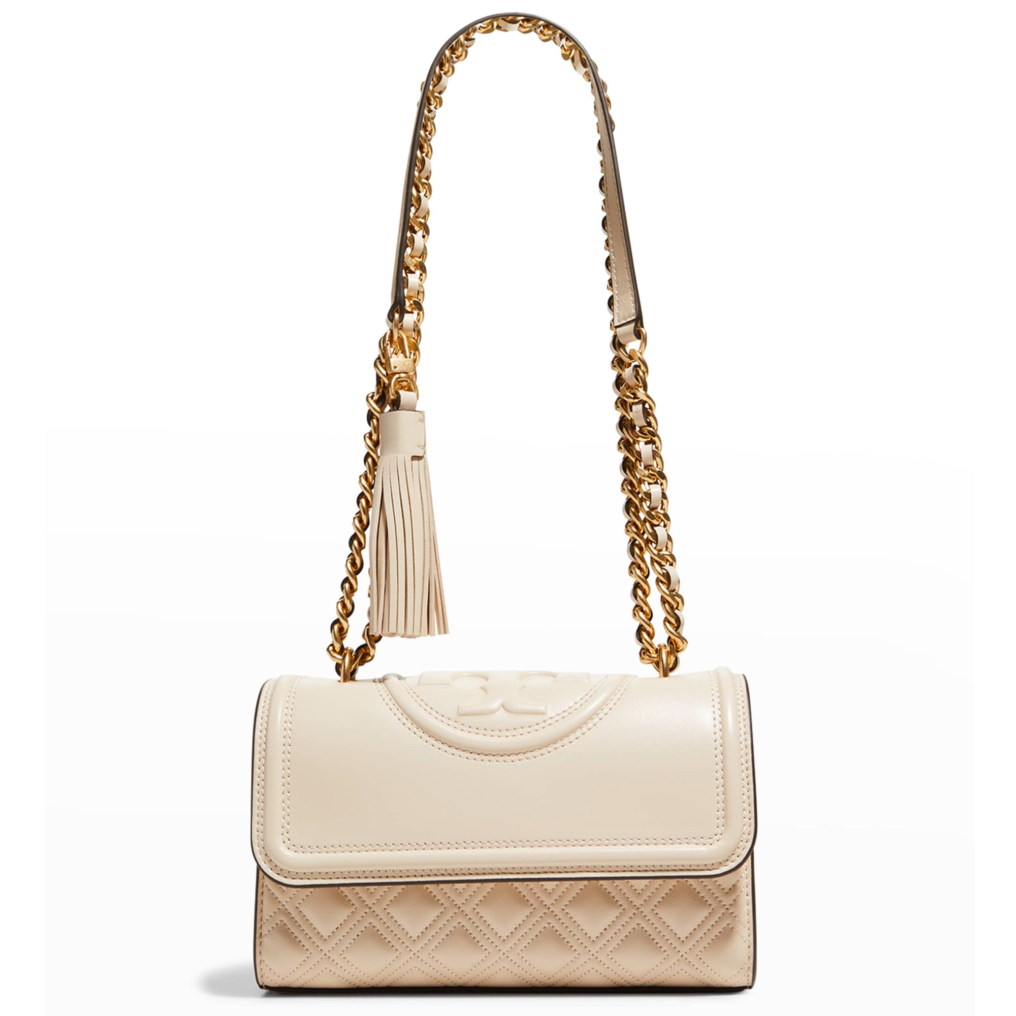 Tory Burch Fleming Soft Convertible Small Shoulder Bag One Size New Ivory