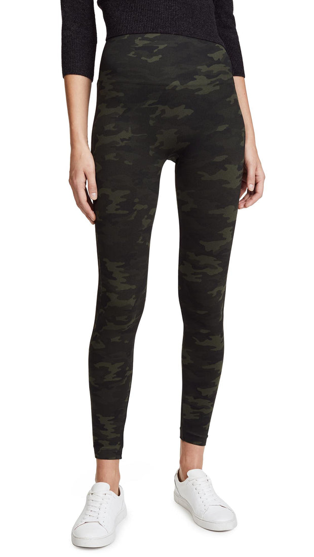 SPANX Look at Me Now Seamless Leggings Green Camo – Bluefly