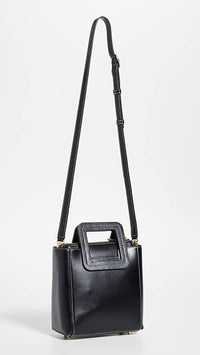 Staud Mini Shirley Leather Bag Black OS