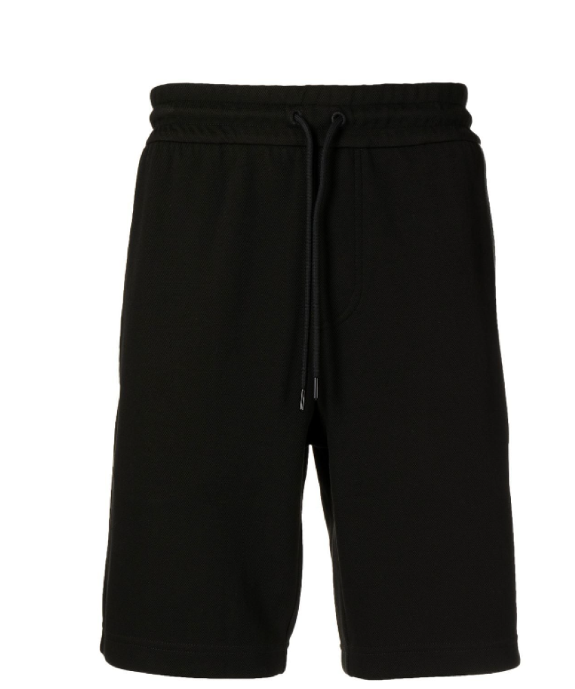 Hugo Boss Men's Black Lamson 94 Knit Track Shorts S Black