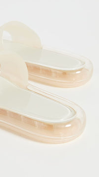Tory Burch Women's Ivory Jelly Bubble Slides