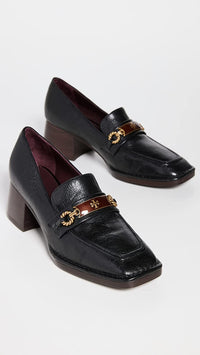 Tory Burch Women's Perrine Heel Loafers, Perfect Black