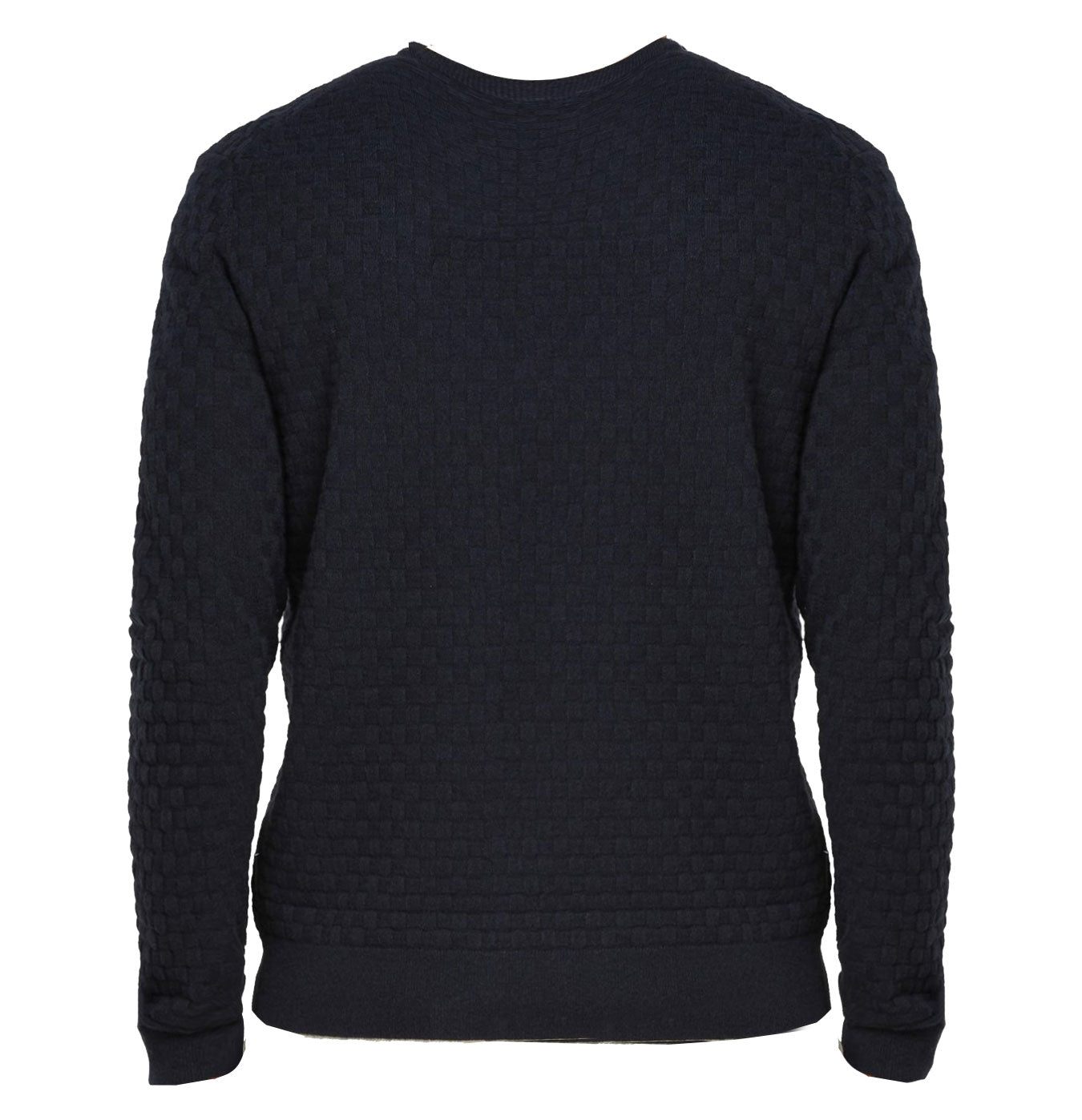 Ted Baker Men's Lentic Jacquard Pullover Sweater Navy Blue1