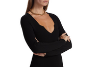Veronica Beard Women's Imka Solid Black Cashmere Midi Dress3