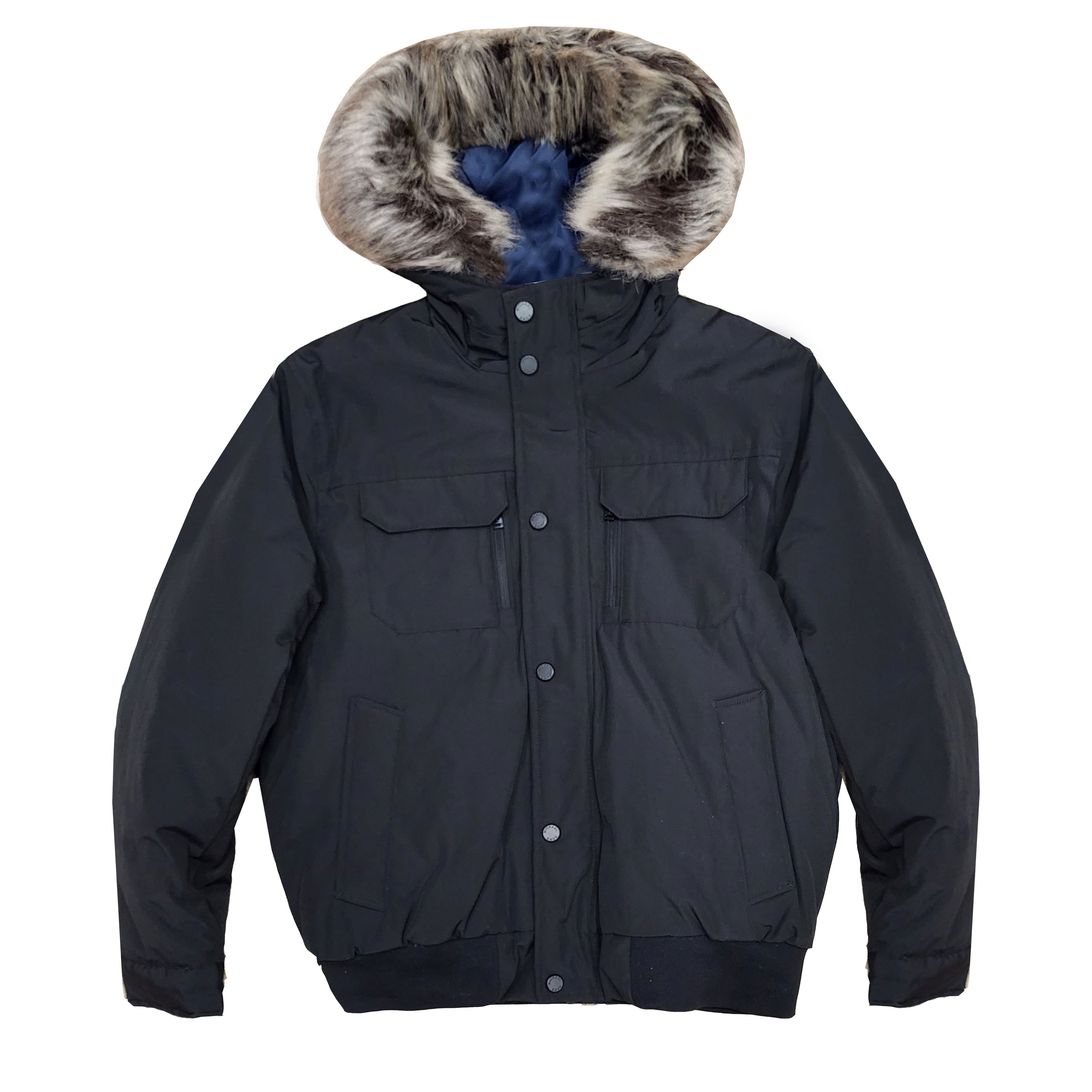 Michael Michael Kors Men's Down Puffer Bomber Coat Jacket Black