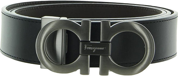 Ferragamo Double Gancini Reversible & Adjustable Leather Belt