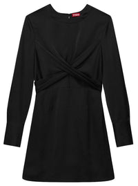 Staud Mini Crosshill Dress Black M Black
