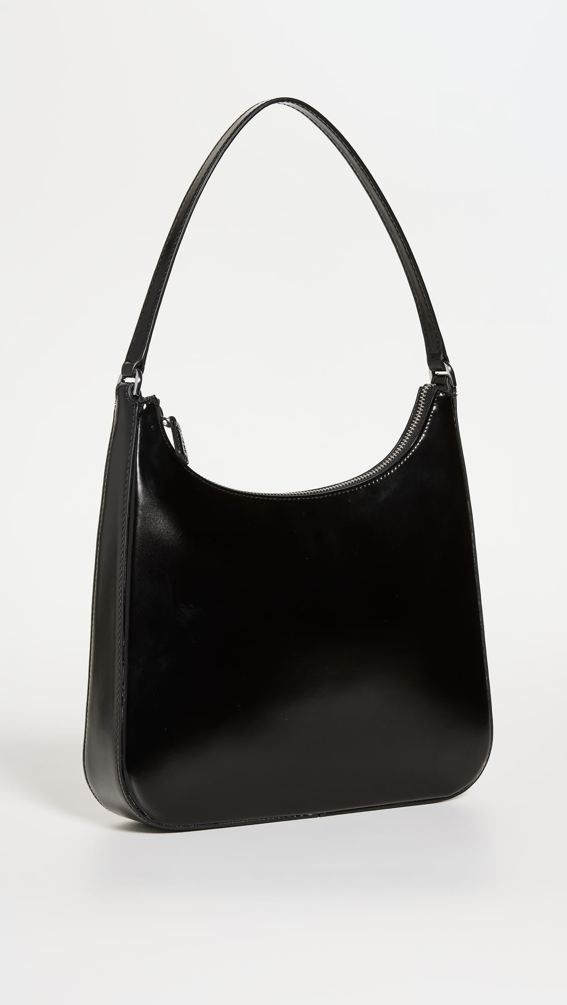 Staud Women's Black High Shine Leather Alec Shoulder Handbag
