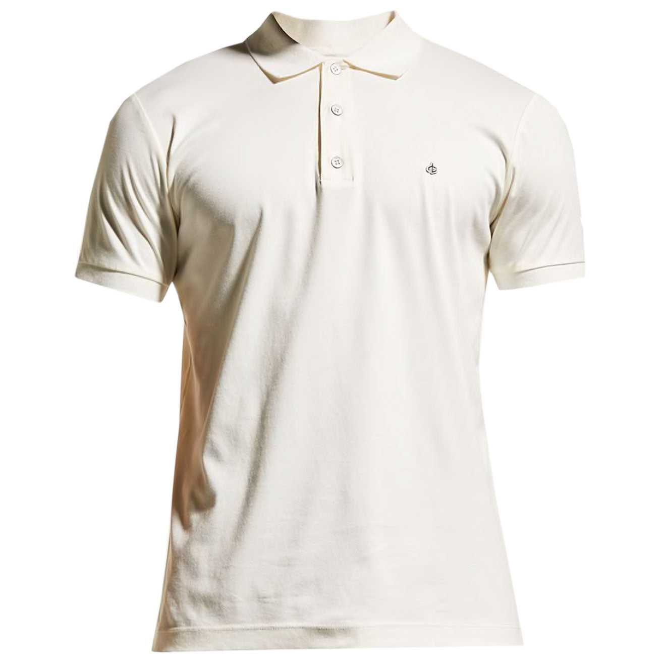 rag & bone Men's Interlock Knit Polo Shirt Ivory XXL Ivory