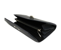 Alexander McQueen Women's Dark Blue Leather Continental Wallet 492594 40063
