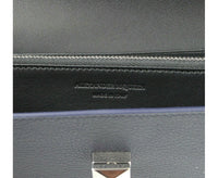 Alexander McQueen Women's Dark Blue Leather Continental Wallet 492594 40064