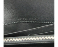 Alexander McQueen Women's Dark Blue Leather Continental Wallet 492594 40065