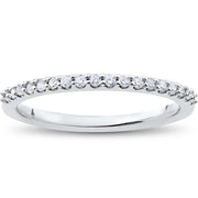 1/2 ct Halo Vintage Round Diamond Engagement Ring Setting & Wedding Band Set