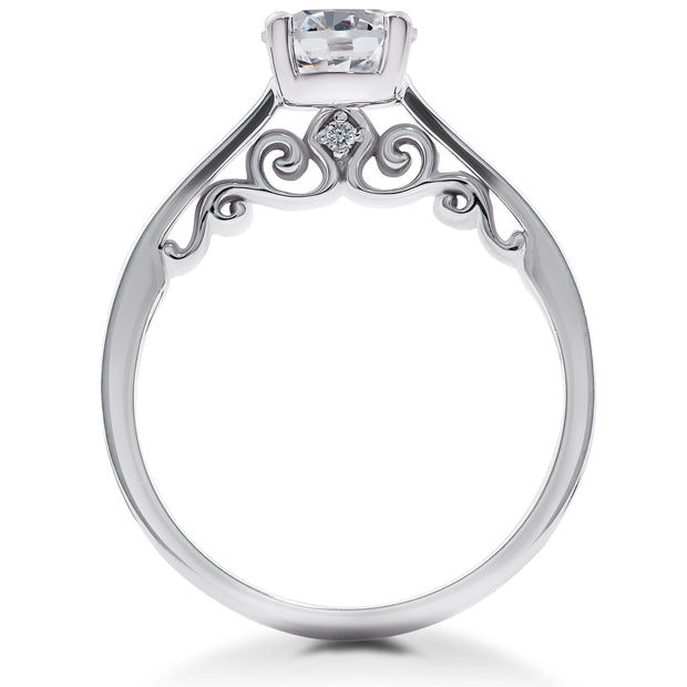 G/SI 1/2 ct 100% Diamond Gabriella Engagement Ring 14k White Gold Lab Grown