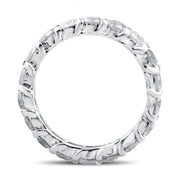 3 1/2ct Diamond Eternity Ring U Prongs 14k White Gold