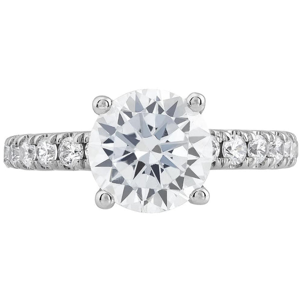 VS 4Ct Diamond Engagement Ring in 14k White, Yellow, or Rose Gold Lab Grown