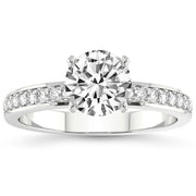 H/VS 2 1/4Ct Lab Grown Diamond Engagement Ring in White, Yellow, or Rose Gold