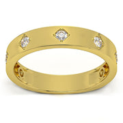 1/4Ct Diamond Wedding Ring Anniversary Band in White, Yellow, or Rose Gold