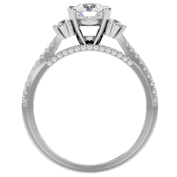 G/VS 1.30CT Diamond Engagement Ring in White, Yellow, or Rose Gold Lab Grown