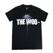 VLONE x POP SMOKE Black Cotton 'The Woo' Short Sleeve T-Shirt