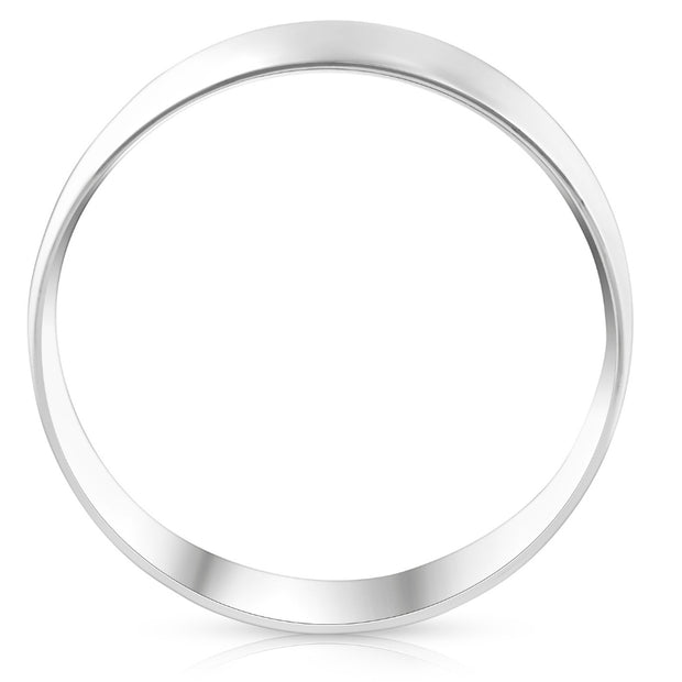 High Polished Dome 6MM Mens Wedding Band Ring 950 Platinum