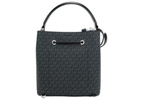 Michael Kors Suri Large Signature PVC Convertible Bucket Bag to Backpack Bag (Black Women's Signature)2