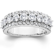 VS 1 3/4ct Diamond Wedding Ring 14K White Gold