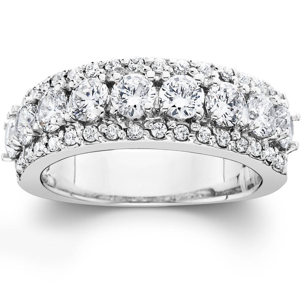 VS 1 3/4ct Diamond Wedding Ring 14K White Gold