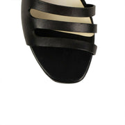 MARSELL 'Sandaletto' Black Calf Skin Leather Heels