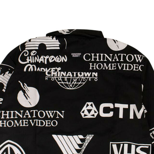 CHINATOWN MARKET 'Entertainment Logo' Button Down Shirt