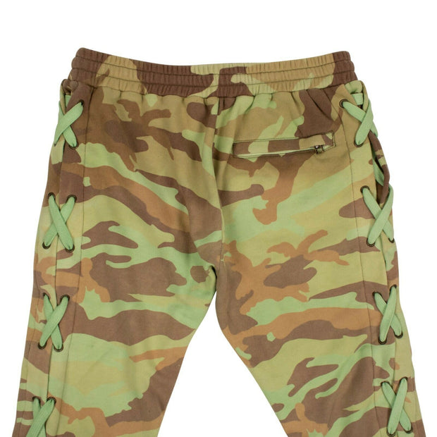 FAITH CONNEXION Green Camouflage Laced Jogging Pants