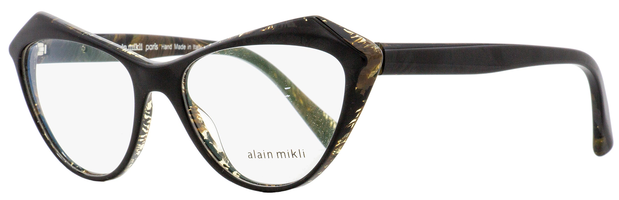 Alain Mikli Butterfly Eyeglasses A03089 Lumette 004 Black/Brown 55mm 3089 Black Brown