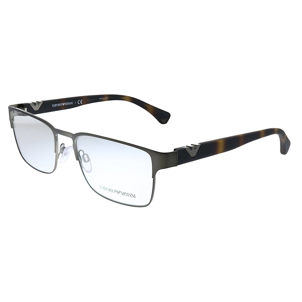 EA 1027 3003 55mm Unisex Square Eyeglasses Matte Gunmetal