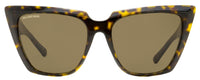 Balenciaga Cateye Sunglasses BB0046S 002 Havana 55mm