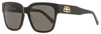 Balenciaga Square Sunglasses BB0056S 001 Black/Gold 55mm Black Gold