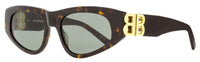 Balenciaga Cateye Sunglasses BB0095S 002 Havana/Gold 53mm 0095 Havana Gold