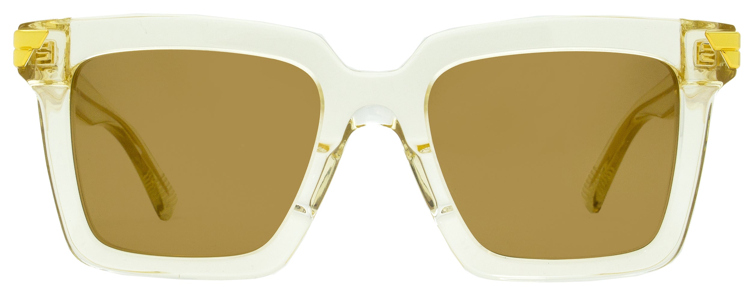 Bottega Veneta Square Sunglasses BV1005S 005 Transparent Beige 53mm 1005