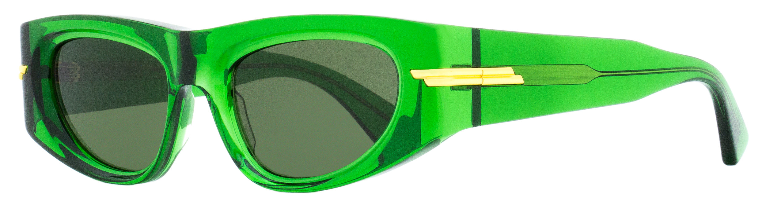 Bottega Veneta Cat Eye Sunglasses BV1144S 004 Green 51mm 1112 Green