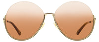 Chloe Round Sunglasses CH0067S 002 Gold/Havana 61mm 67