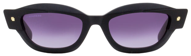 Dsquared2 Ava Sunglasses DQ0335 05B Shiny/Matte Black 53mm