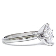 1ct Solitaire Marquise Enhanced Diamond Engagement Ring 14K White Gold