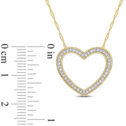Diamond Fashion Pendant With Chain in 14k Yellow Gold
