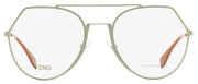 Fendi Oval Eyeglasses FF0329 6LB Ruthenium 53mm 329