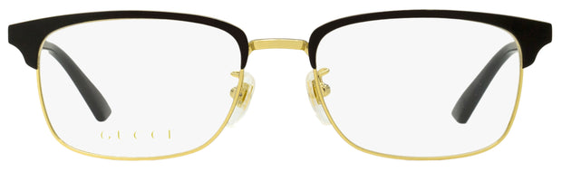 Gucci Rectangular Eyeglasses GG0131O 001 Gold/Black 53mm 131