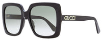 Gucci Crystal Logo Sunglasses GG0418S 001 Black 54mm 418 Black