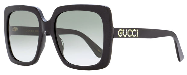 Gucci Crystal Logo Sunglasses GG0418S 001 Black 54mm 418
