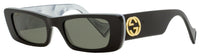 Gucci Rectangular Sunglasses GG0516S 001 Black/Gold/Pearl 52mm 0516 Black Gold Pearl