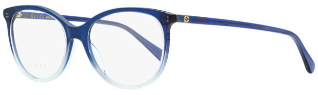 Gucci Oval Eyeglasses GG0550O 004 Blue Gradient 51mm 550