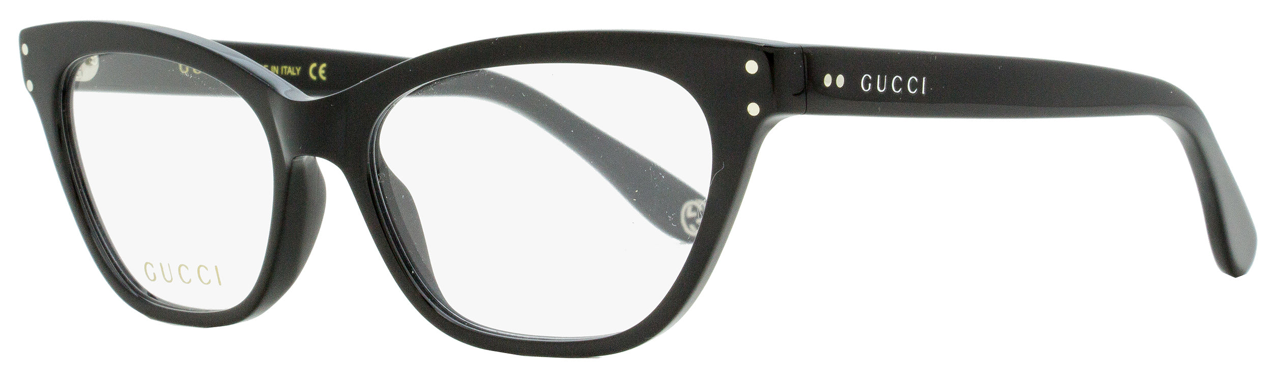 Gucci Cateye Eyeglasses GG0570O 005 Black 52mm 0570 Black
