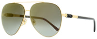 Jimmy Choo Aviator Sunglasses Gray/S RHLFQ Gold/Black 63mm Gold Black